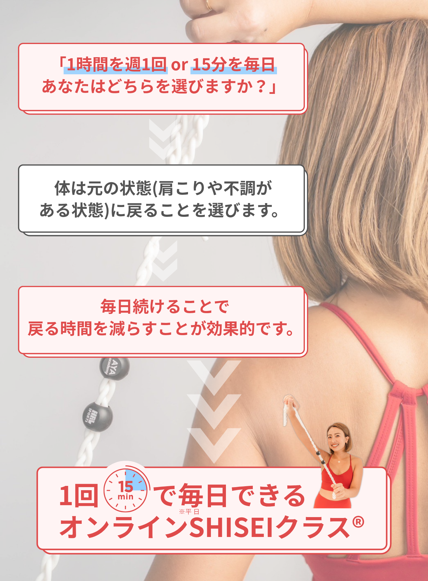 1回15分で毎日できるオンラインSHISEIクラス®